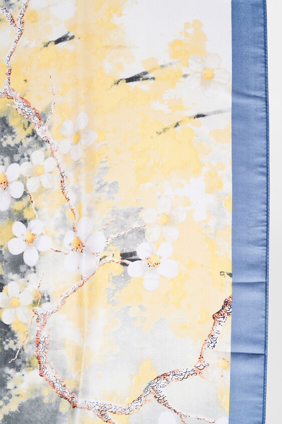 Yellow Satin Scarf, , image 2